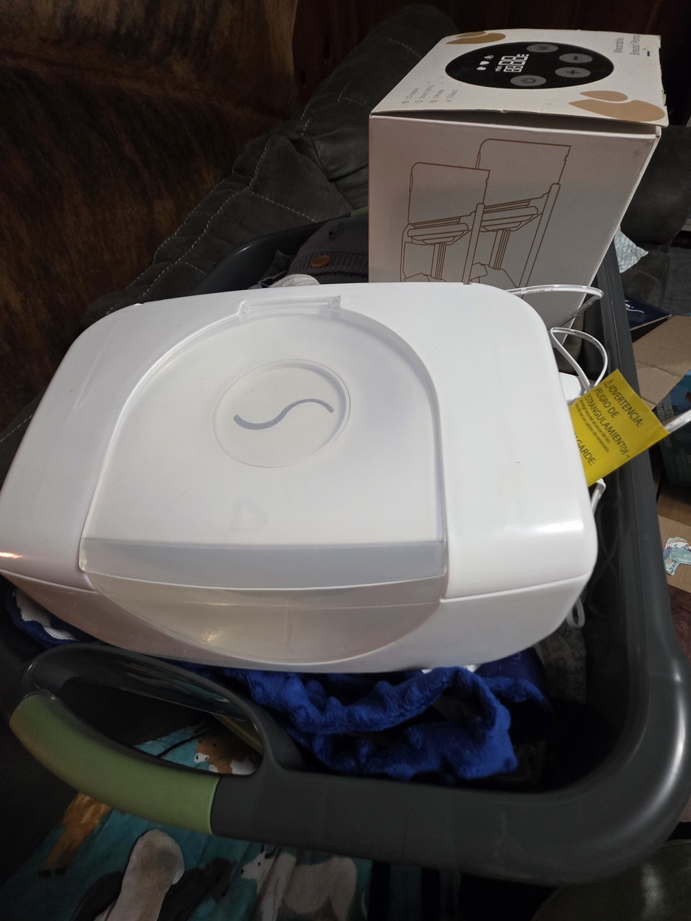 White Baby Wipe Warmer - Gentle Warmth for Comfort